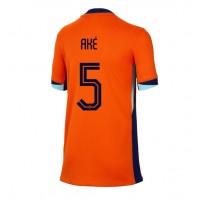 Camisa de time de futebol Holanda Nathan Ake #5 Replicas 1º Equipamento Feminina Europeu 2024 Manga Curta